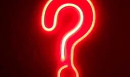 a question mark