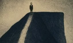 a man on top of a hill 
