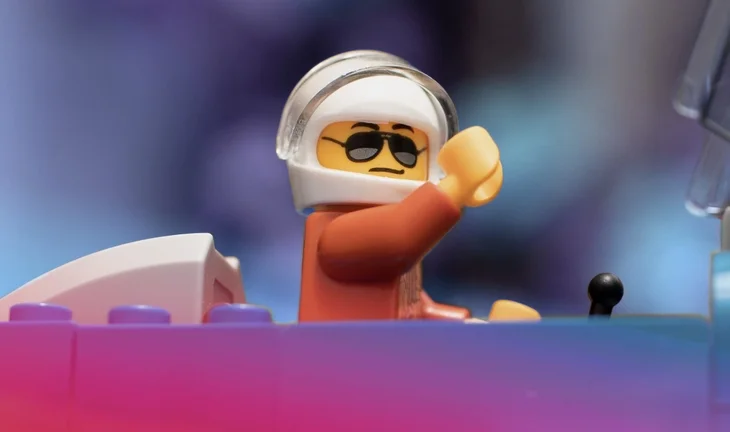 Lego fighter pilot