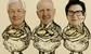 Three bank CEOs holding bags of money 